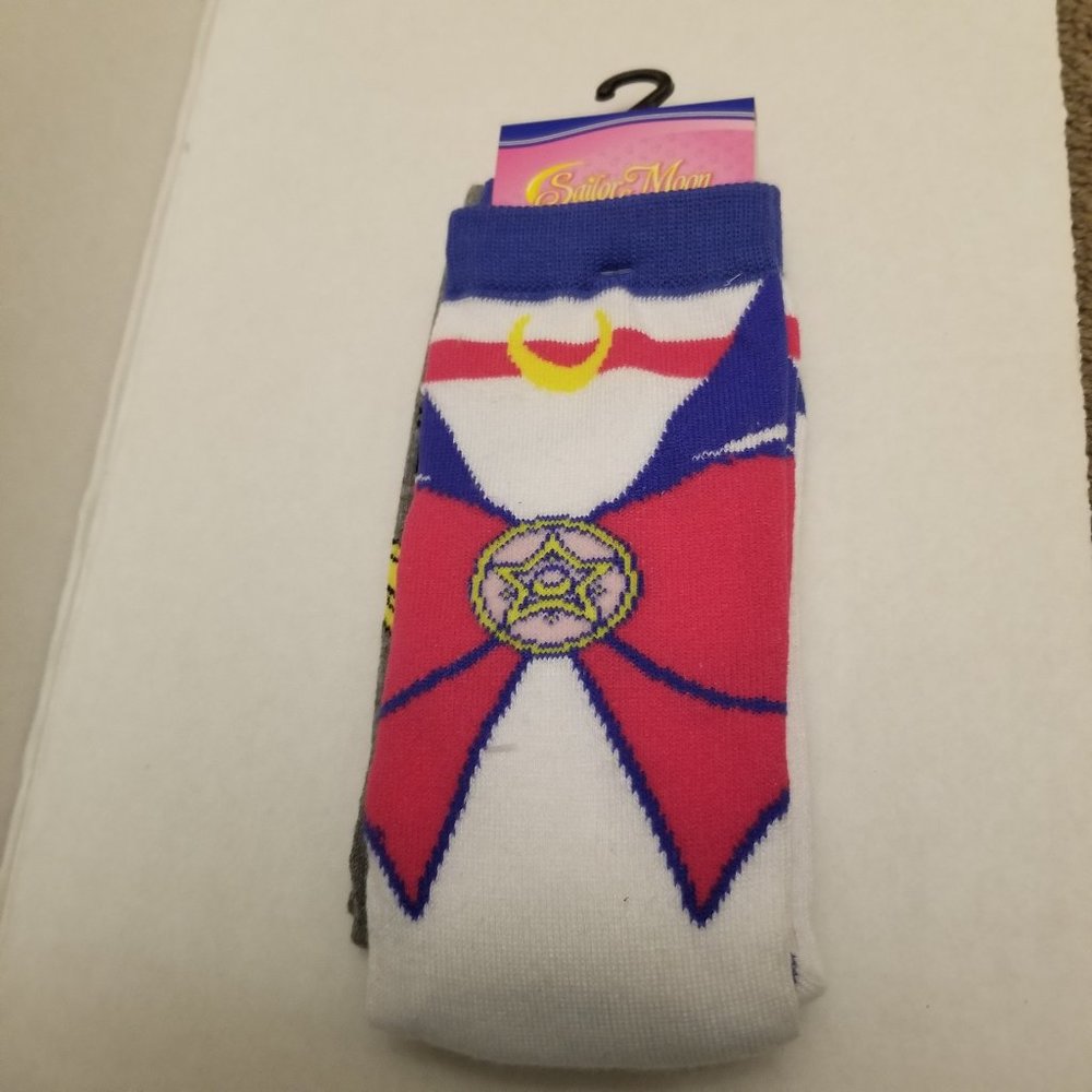 Sailor Moon Crew Socks - 2 pairs (Wand, Bow)